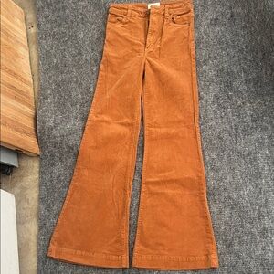 ROLLA'S Women's Flare Corduroy Jeans in Orange